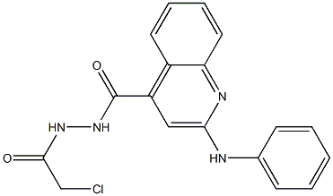 N'-Chloroacetyl-2-phenylaminoquinoline-4-carbohydrazide Struktur