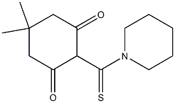 5,5-Dimethyl-2-[(1-piperidinyl)thiocarbonyl]cyclohexane-1,3-dione Struktur