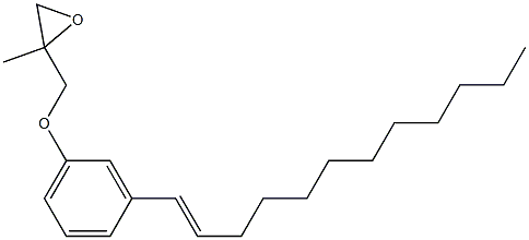 3-(1-Dodecenyl)phenyl 2-methylglycidyl ether Struktur