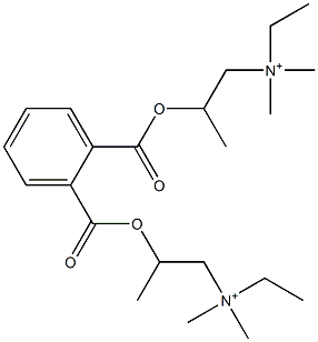 N,N'-[Phthaloylbis(oxy)bis(2-methyl-2,1-ethanediyl)]bis(N,N-dimethylethanaminium) Struktur