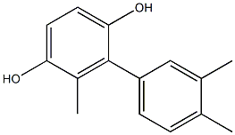 2-(3,4-Dimethylphenyl)-3-methylbenzene-1,4-diol Struktur