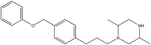 1-[3-[4-(Phenoxymethyl)phenyl]propyl]-2,5-dimethylpiperazine Struktur