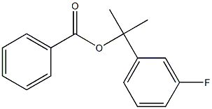 Benzoic acid 2-(m-fluorophenyl)propan-2-yl ester Struktur