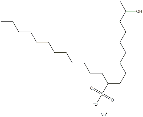 2-Hydroxydocosane-10-sulfonic acid sodium salt Struktur