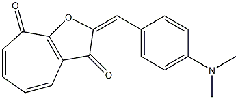 2-(4-Dimethylaminobenzylidene)-2H-cyclohepta[b]furan-3,8-dione Struktur