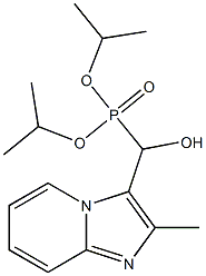 (2-Methylimidazo[1,2-a]pyridin-3-yl)hydroxymethylphosphonic acid diisopropyl ester Struktur