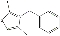 2,4-Dimethyl-3-benzylthiazolium Struktur