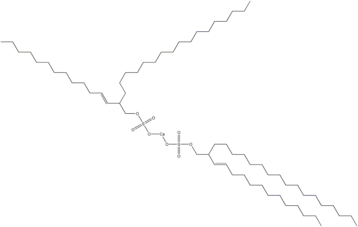 Bis[2-(1-tridecenyl)nonadecyloxysulfonyloxy]calcium Struktur