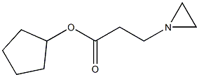 1-Aziridinepropionic acid cyclopentyl ester Struktur