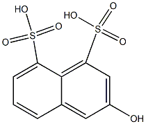 3-Hydroxy-1,8-naphthalenedisulfonic acid Struktur