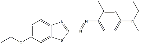 2-[4-Diethylamino-2-methylphenylazo]-6-ethoxybenzothiazole Struktur