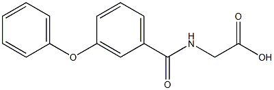 N-(3-Phenoxybenzoyl)glycine Struktur