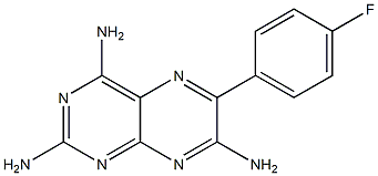 6-[4-Fluorophenyl]-2,4,7-pteridinetriamine Struktur