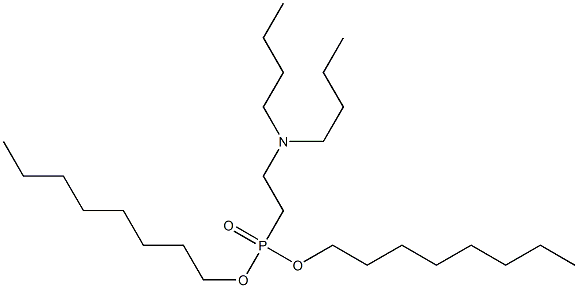 2-(Dibutylamino)ethylphosphonic acid dioctyl ester Struktur