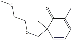 2,6-Dimethyl-6-[(2-methoxyethoxy)methyl]-2,4-cyclohexadien-1-one Struktur