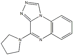 4-(1-Pyrrolidinyl)[1,2,4]triazolo[4,3-a]quinoxaline Struktur