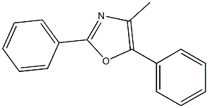 2,5-Diphenyl-4-methyloxazole Struktur