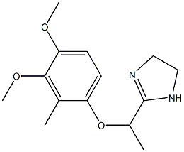 2-[1-(3,4-Dimethoxy-2-methylphenoxy)ethyl]-2-imidazoline Struktur