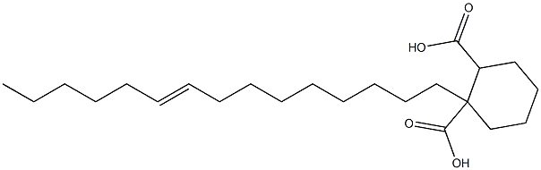 Cyclohexane-1,2-dicarboxylic acid hydrogen 1-(9-pentadecenyl) ester Struktur