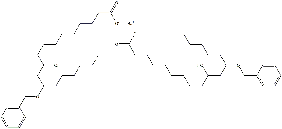 Bis(12-benzyloxy-10-hydroxystearic acid)barium salt Struktur