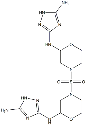 [(5-Amino-1H-1,2,4-triazol-3-yl)amino]morpholino sulfone Struktur