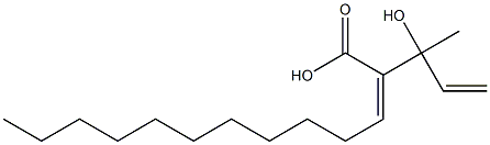 (Z)-2-(1-Hydroxy-1-methylallyl)-2-tridecenoic acid Struktur