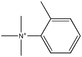 2-Methylphenyltrimethylaminium Struktur