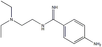 4-Amino-N-[2-(diethylamino)ethyl]benzamidine Struktur