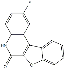 2-Fluorobenzofuro[2,3-c]quinolin-6(5H)-one Struktur