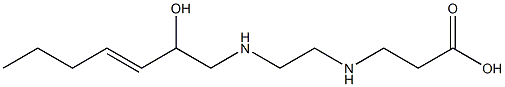 3-[N-[2-[N-(2-Hydroxy-3-heptenyl)amino]ethyl]amino]propionic acid Struktur