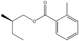 (-)-o-Toluic acid (R)-2-methylbutyl ester Struktur