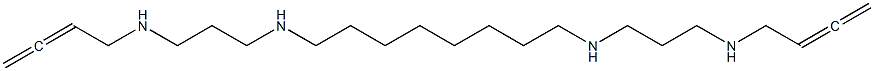 N,N'-Bis[3-(2,3-butadienylamino)propyl]-1,8-octanediamine Struktur