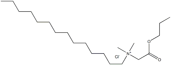 N,N-Dimethyl-N-(propoxycarbonylmethyl)tetradecylammonium chloride Struktur