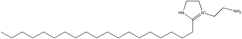 1-(2-Aminoethyl)-2-nonadecyl-1-imidazoline-1-ium Struktur