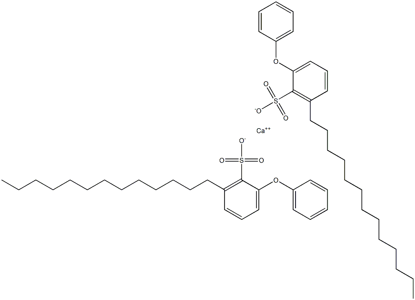 Bis(2-phenoxy-6-tridecylbenzenesulfonic acid)calcium salt Struktur