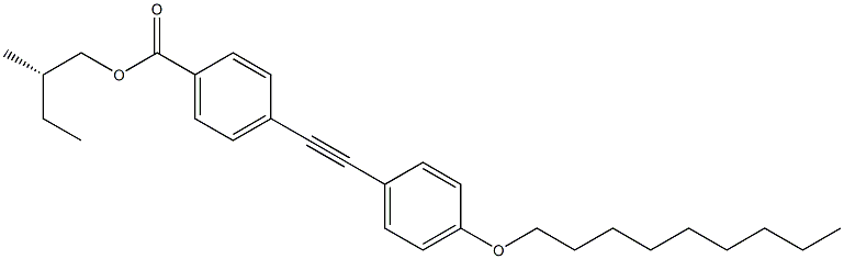 4-[(4-Nonyloxyphenyl)ethynyl]benzoic acid (S)-2-methylbutyl ester Struktur