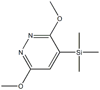 3,6-Dimethoxy-4-(trimethylsilyl)pyridazine Struktur