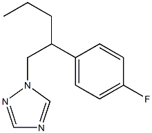 1-[2-(4-Fluorophenyl)pentyl]-1H-1,2,4-triazole Struktur