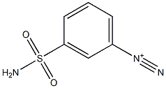 m-Sulfamoylbenzenediazonium Struktur