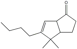 7-Butyl-6,6-dimethylbicyclo[3.3.0]oct-7-en-2-one Struktur