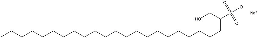 1-Hydroxytetracosane-2-sulfonic acid sodium salt Struktur