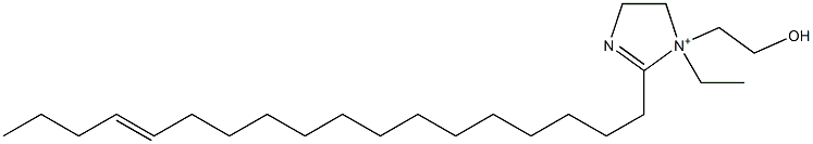 1-Ethyl-1-(2-hydroxyethyl)-2-(14-octadecenyl)-2-imidazoline-1-ium Struktur