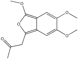 1-(2-Oxopropyl)-3,5,6-trimethoxyisobenzofuran Struktur