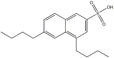 4,6-Dibutyl-2-naphthalenesulfonic acid Struktur