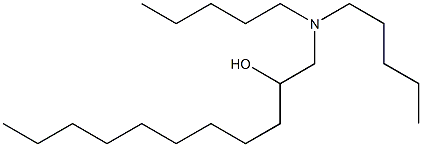 1-Dipentylamino-2-undecanol Struktur