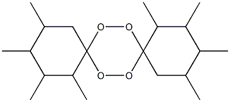 1,2,3,4,10,11,12,13-Octamethyl-7,8,15,16-tetraoxadispiro[5.2.5.2]hexadecane Struktur