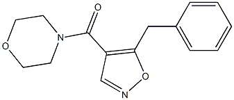 4-(Morpholinocarbonyl)-5-benzylisoxazole Struktur