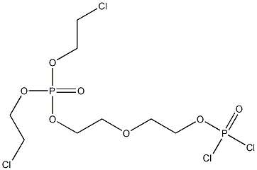 Dichlorophosphinic acid 2-[2-[bis(2-chloroethoxy)phosphinyloxy]ethoxy]ethyl ester Struktur