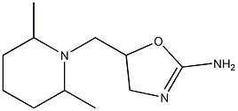 5-(2,6-Dimethylpiperidinomethyl)-2-oxazoline-2-amine Struktur