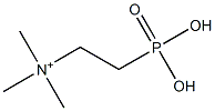 2-Phosphono-N,N,N-trimethylethanaminium Struktur